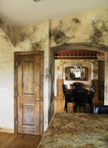 Tuscan Tahoe Style: Faux Painted Dining Room.