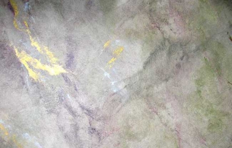 Close up of bedroom wall faux.