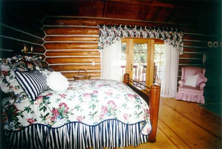 Log Cabin Master Bedroom