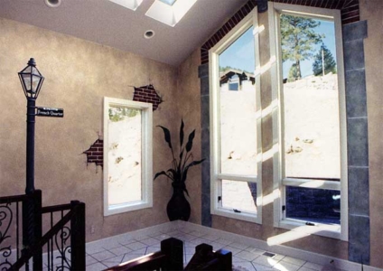 Faux Finished Walls, "French Quarter" Mural on Walls, around Windows.