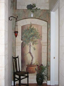 Olive Tree w/ Stone Arch.